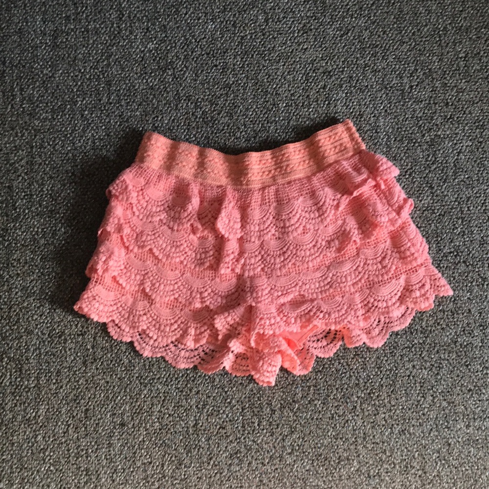 Ruffled Pink Shorts